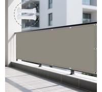 Tenda a Vela Ombreggiante Impermeabile 85 x 800 cm Anti UV Corde di Supporto Telo Ombreggiante Occhiellato con Corde e Occhiello per Esterno, Balconi, Giardino, Terrazza, Cachi