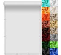 Tenda a Vela Ombreggiante Impermeabile Rettangolare 100 x 280 cm Impermeabile, Protezione UV Al 95%, Rete Ombreggiante, Teli Ombreggianti per Pergola Piante da Patio Serra, Bianco