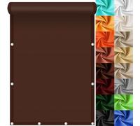 Tenda a Vela Ombreggiante Impermeabile Rettangolare 120 x 260 cm Impermeabile - Montaggio Facile e Veloce, Tenda da Sole Quadrata per Pergola Piante da Patio Serra, Marrone