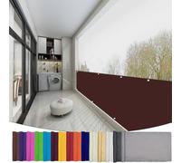 Tenda a Vela Ombreggiante Impermeabile Rettangolare 320 x 600 cm Impermeabile - Montaggio Facile e Veloce, Tenda a Vela Solare Quadrata per Pergola Piante da Patio Serra, Marrone
