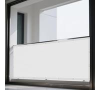 Tenda a Vela Ombreggiante Rettangolare 102 x 262 cm Pes Poliestere Impermeabile Impermeabile Copertura con Anelli con Occhielli e Fune per Recinzione Giardino Terrazzo, Bianco
