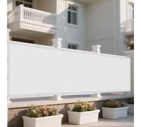 Tenda a Vela Ombreggiante Rettangolare 150 x 230 cm Antivento/Protezione UV Impermeabile Rettangolo Impermeabile/Antivento/Protezione UV per Giardino e Terrazza, Piscina, Bianco