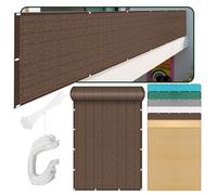 Tenda a Vela Ombreggiante Traspirante 511 x 578 cm Protezione Solare Raggi UV Traspirante Telo Ombra Antivento con Fune e Occhiellato per Giardino, Terrazzo e Piscina, marrone