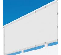 Tenda a Vela Parasole 145 x 245 cm Protezione Raggi UV e Impermeabile Impermeabile Copertura Protezione Raggi UV Poliestere Antistrappo per Recinzione Giardino Terrazzo, Bianco