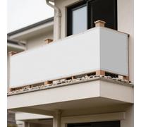 Tenda a Vela Parasole 190 x 290 cm Protezione Raggi UV 98% Impermeabile Telo Telone Vela Ombreggiante Protezione Raggi UV Ideali per Cortile Patio e Campeggio, Bianco