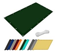 Tenda a Vela Parasole 2 x 2.5 m Protezione UV Impermeabile e Antivento Tenda da Sole per Esterno Inclusa Corda Fissa per Giardino Balcone Piscina, Verde Scuro
