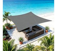 Tenda a Vela Parasole 240 x 270 cm Protezione Raggi UV Antivento Tenda da Sole Robusto e Stabile per Ombreggiare Il Balcone O Il Terrazzo, Grigio