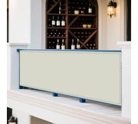 Tenda a Vela Parasole 310 x 500 cm Protezione Antivento 98% Anti UV Ombreggiante Impermeabile Antivento con Fune e Occhiellato Adatto per Giardino Terrazzo e Campeggio, Beige