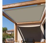 Tenda a Vela Parasole 365 x 600 cm Protección Rayos UV Tenda da Sole Impermeabile con Occhielli e Corda per Esterno, Giardino e Terrazza, Piscina, Tortora
