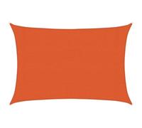 Tenda a Vela Parasole in HDPE, Uso Esterno, Arancione, 3.0 x 4.0 m