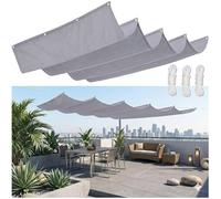 Tenda a Vela Parasole Protezione dal Sole e Maggiore Privacy per Spazi Esterni Grigio