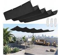 Tenda a Vela Parasole Protezione dal Sole e Maggiore Privacy per Spazi Esterni Nero