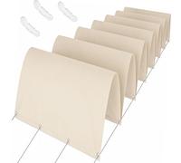 Tenda a Vela Parasole Retrattile 70 x 750 cm Protezione Solare Resistente Modello Tenda da Sole per Esterno Tinta Unita Antistrappo con Funi per Giardino & Gazebo, bianco
