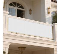 Tenda a Vela Parasole Rettangolare 140 x 290 cm Protezione Solare Raggi UV Rete Ombreggiante Protezione Solare Respirante Anti UV per Terrazzo Balconi Giardino e Outdoor, Bianco