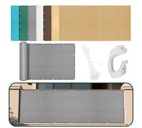 Tenda a Vela Parasole Rettangolare 280 x 310 cm Poliestere Traspirante Tende per Pergolato Protección Rayos UV con Corda di Fissaggio per Pergolato, Giardino, Balcone, Grigio Chiaro