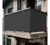 Tenda a Vela per Esterno 136 x 200 cm Rettangolare 98% Anti-Uv Impermeabile Vele Parasole con Corde e Occhiello Adatte per Piscina Feste e Spazi Esterni, Grigio Scuro