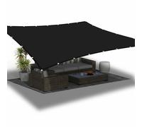 Tenda a Vela per Esterno 2.3 x 2.3 m Protezione Raggi UV Tenda da Sole per Esterno Telo Ombreggiante per Giardino Terrazza, Nero