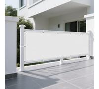 Tenda a Vela per Esterno 230 x 230 cm Pes Poliestere Impermeabile Rete Ombreggiante Anti UV Antivento con Occhielli con Fune per Giardino, Terrazza e Balcone, Bianco