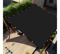 Tenda a Vela per Esterno 3.5 x 3.5 m Impermeabile Rettangolare Tenda da Sole per Esterno Vela de Sombra Privacy per Giardino Terrazza, Nero