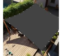 Tenda a Vela per Esterno 3.8 x 5.6 m Impermeabile Rettangolare Tenda da Sole per Esterno Vela de Sombra Privacy per Giardino Terrazza, Grigio Scuro