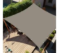 Tenda a Vela per Esterno 4.5 x 4.8 m Impermeabile Rettangolare Tenda da Sole per Esterno Vela de Sombra Privacy per Giardino Terrazza, Tortora