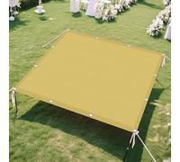 Tenda a Vela per Esterno Rettangolare 4.5 x 10 m Protezione Solare Raggi UV Ombreggiante Impermeabile Antivento con Fune e Occhiellato per Pergolato, Giardino, Balcone, Color Crema