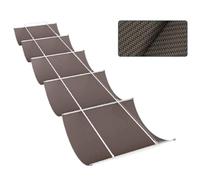 Tenda a vela retrattile a forma di U, marrone, resistente ai raggi UV, tenda parasole per esterni, 1,1 x 4 m, ideale per cortili e giardini