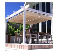 Tenda a vela retrattile impermeabile scorrevole, a forma di U, per cortile, giardino, pergola, feste, gazebo (larghezza 2,8 m x lunghezza 3 m)
