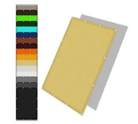 Tenda a Vela Rettangolare 1.3 x 10 m Protezione Solare Raggi UV Vela Ombreggiante Impermeabile Antivento con Fune e Occhiellato per Giardino, Terrazzo e Piscina, Color Crema