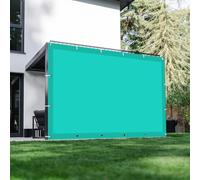 Tenda a Vela Rettangolare 100 x 200 cm Protezione Raggi UV Tenda Parasole Rettangolare Resistente Alle Intemperie per Giardino, Prato, Vita All'Aperto, Blu Cielo