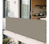 Tenda a Vela Rettangolare 130 x 220 cm Antivento/Protezione UV Rettangolo Telo Ombra Protezione Raggi UV Poliestere Antistrappo Perfette per Giardino Terrazza e Balcone, Cachi