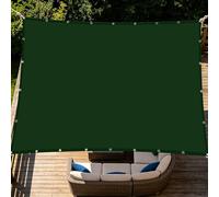 Tenda a Vela Rettangolare 180 x 200 cm Protezione Solare Tenda da Sole Robusto e Stabile per Balcone Patio Giardino Esterno Terrazza, Carport, Verde Scuro