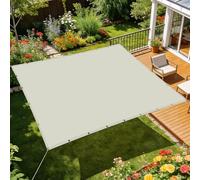 Tenda a Vela Rettangolare 2.5 x 2.5 m Resistente Ai Raggi UV Vele Ombreggianti Robusto e Stabile per Esterno, Giardino, Terrazza, Balcone, Piscina, Patio, bianco