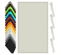 Tenda a Vela Rettangolare 2 x 3 m Protezione Raggi UV Vela Tela Ombreggiante con Fune e Occhiellato Protezione UV per Giardino, Terrazzo e Piscina, Beige