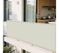 Tenda a Vela Rettangolare 210 x 460 cm Antivento/Protezione UV Rettangolo Telo Ombra Protezione Raggi UV Poliestere Antistrappo Perfette per Giardino Terrazza e Balcone, Beige
