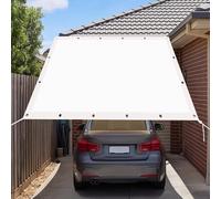 Tenda a Vela Rettangolare 290 x 510 cm Protezione Raggi UV Tende da Sole con Occhielli e Corda per Esterno Giardino Terrazza Colore, Bianco
