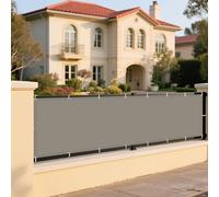 Tenda a Vela Rettangolare 315 x 405 cm Protezione Antivento 98% Anti UV Rettangolo Telo Ombra Impermeabile/Antivento/Protezione UV Balcone, La Terrazza e Il Giardino, Cachi