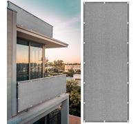 Tenda a Vela Rettangolare 450 x 690 cm Anti UV Corde di Supporto Panno Ombreggiante Protezione UV Telo Parasole con Fune Occhiellato per Serre Carport Piscine Cortili, Grigio Chiaro
