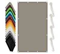 Tenda a Vela Rettangolare 50 x 600 cm Anti UV Corde di Supporto Rete Parasole con Occhielli Fascette Installazione Facile Adatte per Piscina Feste e Spazi Esterni, Cachi