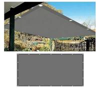 Tenda a Vela Rettangolare Impermeabile 4.5x6m Vela Ombreggiante con Corda di Nylon e Occhiellato, Esterno Tenda Velo Sole Tenda Giardino Protezione Raggi UV per Patio Pergola Cortile - Grigio Scuro