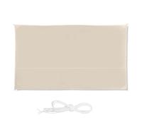 relaxdays Tenda a Vela Rettangolare, Idrorepellente, Anti UV, Corde di Supporto, Terrazza e Giardino, LxP: 2x4 m, Beige