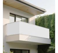 Tenda a Vela Rettangolo 102 x 272 cm Protezione Raggi UV Rete Parasole Raffreddamento e Protezione UV Impermeabile Ideali per Cortile Patio e Campeggio, Bianco