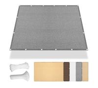 Tenda a Vela Rettangolo 250 x 260 cm Rettangolare 98% Anti-Uv Traspirante Copertura Protección Solar, Transpirable, Permeable Al Agua Terraza, Jardín, Balcón, Camping, Grigio Chiaro