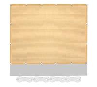 Tenda a Vela Rettangolo 300 x 610 cm Protezione UV 98% Traspirante Rete Termica Raffreddamento e Protezione UV Traspirante per Pergolato, Giardino, Balcone, Color Crema