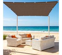 Tenda a Vela Traspirante 90 x 400 cm Traspirante Vela Parasole Leggera e Resistente per Giardino, Patio, Pergola, Giardino, Cortile, marrone