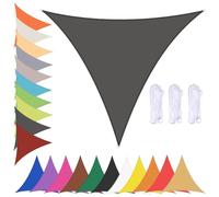 Tenda a vela triangolare, impermeabile, per esterni per giardino e patio, 90% di protezione dai raggi UV, 2 x 2 x 2 m, resistente, con occhielli per una protezione solare efficace