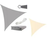 Tenda a vela TRIANGOLO ombreggiante telo sole ombra giardino PARASOLE 4X4X4 MT