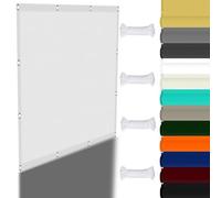 Tenda a vela UV di alta qualità, 3,3 x 3,8 m, protezione UV 98%, ideale per giardino, piscina, patio, balcone, include corda per una facile installazione, colore bianco