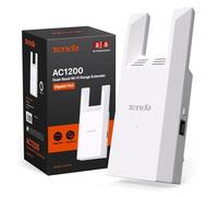 Tenda A18 Pro Ripetitore Wi-Fi Dual Band AC1200 Mbps, Funzionalità Extender e Access Point 5GHz/2.4GHz con Porta Gigabit LAN, LED Segnale Intelligente, Pulsante WPS, Sicurezza WPA2, Controllo via App
