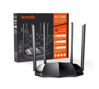 Tenda AC8 Router WiFi AC1200 - Router Wireless Dual Band 5GHz/2.4GHz, Gigabit Porte, Antenne 4x6dBi, Repeater Access Point Mode, Beamforming/MU-MIMO/Controllo APP/IPv6/WPS